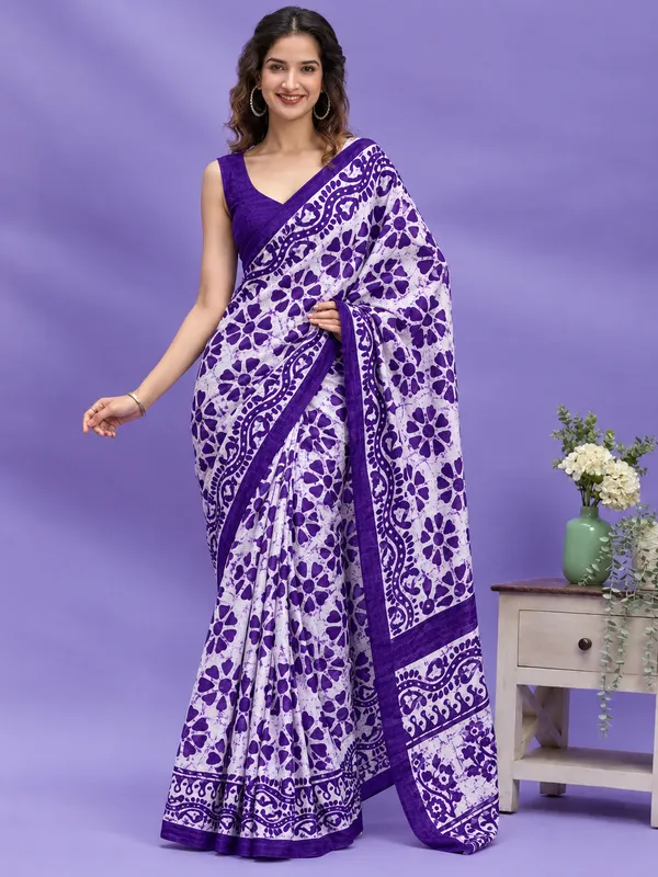Purple_Colour_Bhagalpuri_Silk