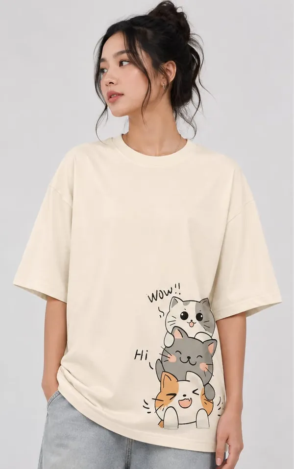 Cream_Cotton_Oversized_Graphic_T_Shirt_For_Women