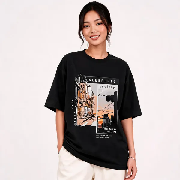Black_Cotton_Oversized_Graphic_T_Shirt_For_Women