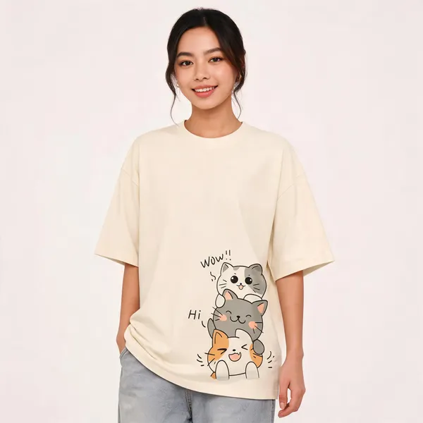Cream_Cotton_Oversized_Graphic_T_Shirt_For_Women