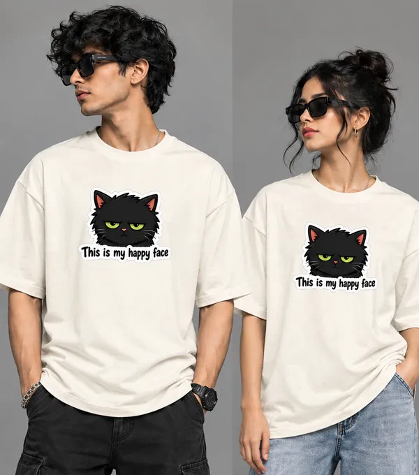 Cream_Oversized_Graphic_T-Shirt_For_Unisex