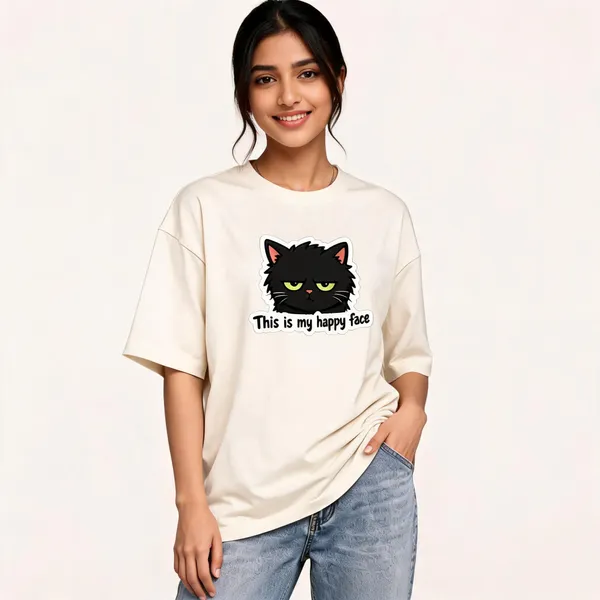 Cream_Cotton_Oversized_Graphic_T_Shirt_For_Unisex