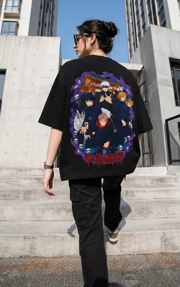 Black_Cotton_Oversized_Anime_Graphic_T_Shirt_For_Women