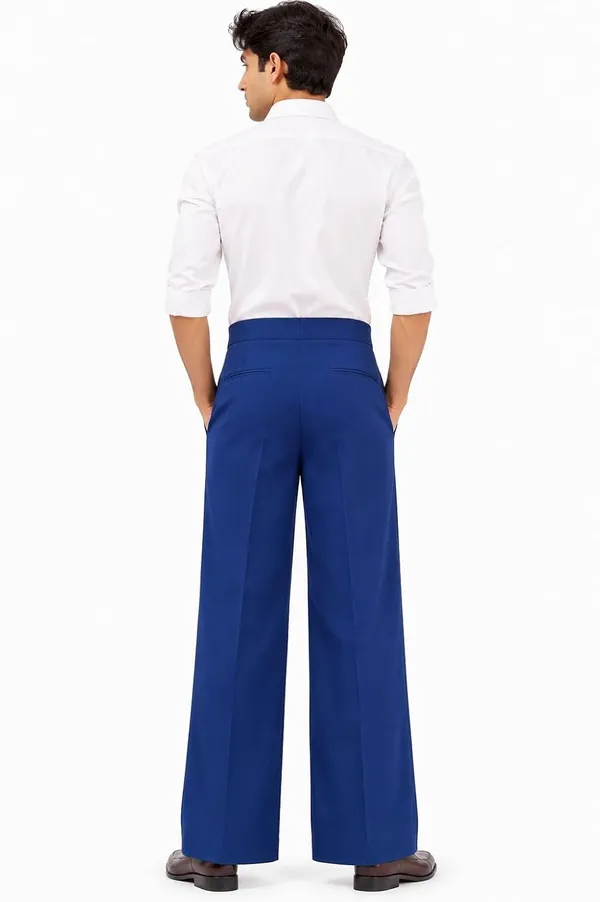 Blue_Polyester_Wide_Leg_Gurkha_Formal_Trousers_For_Men