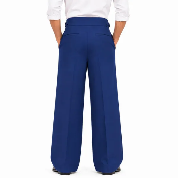 Blue_Polyester_Wide_Leg_Gurkha_Formal_Trousers_For_Men