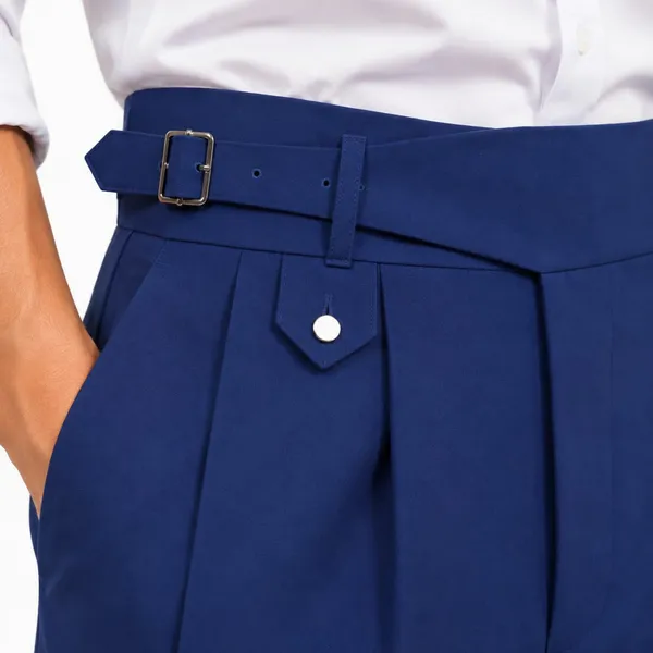 Blue_Polyester_Wide_Leg_Gurkha_Formal_Trousers_For_Men
