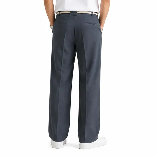 Charcoal_Grey_Polyester_Wide_Leg_Drawstring_Trousers_For_Men