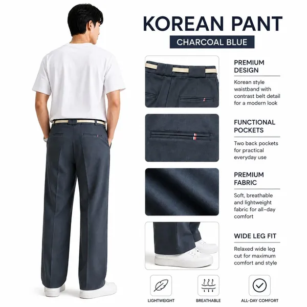 Charcoal_Blue_Polyester_Wide_Leg_Drawstring_Trousers_For_Men
