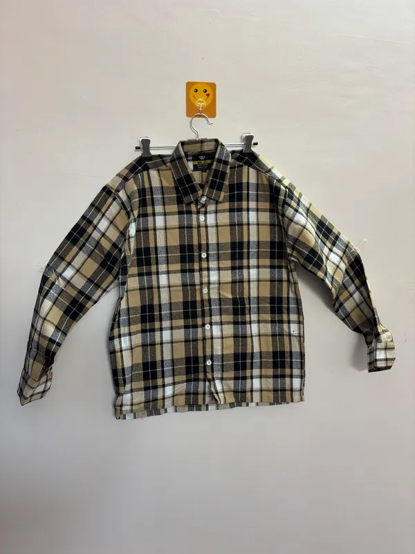 Flannel_Checks-Men's_Black_&_White_Boxy_Fit_Shirt_|_Trendy_Streetwear_Checked_Shirt