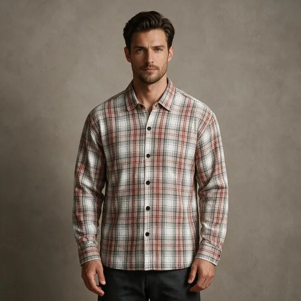 Red_Rust_Flannel_Checks_Boxy_Fit_Shirt_For_Men