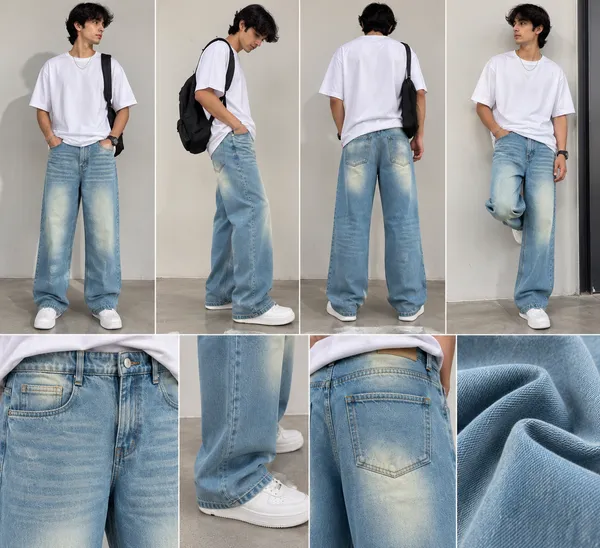 Ice_Fade_Shaded_Cotton_Denim_Wide_Leg_Jeans_For_Men