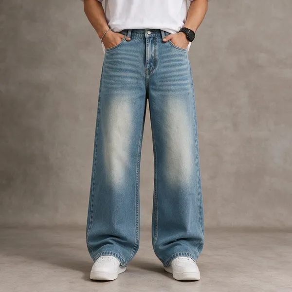 Ice_Fade_Shaded_Cotton_Denim_Wide_Leg_Jeans_For_Men