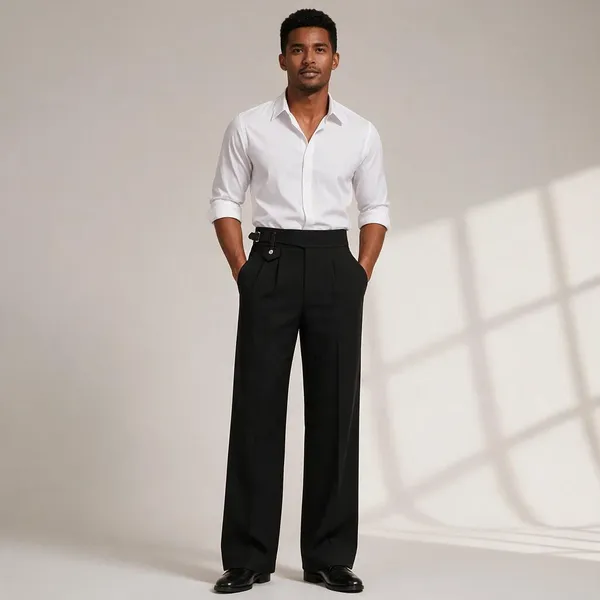 Black_Polyester_Wide_Leg_Gurkha_Formal_Trousers_For_Men