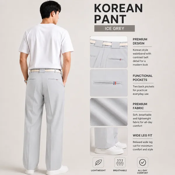 Ice_Grey_Polyester_Wide_Leg_Drawstring_Trousers_For_Men