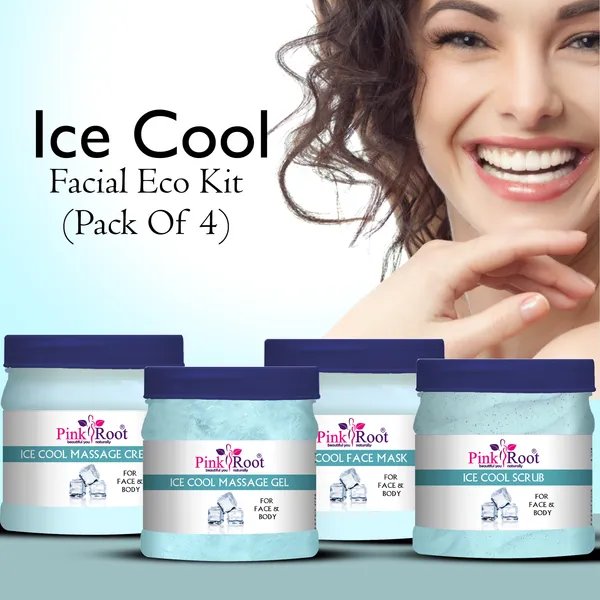 Pink_Root_Ice_Cool_Eco_Facial_Kit_500gm_Pack_Of_4_Glowing_Skin_Tan_Removal_Whitening_Depigmentation_Oil_Control_Acne_Fairness