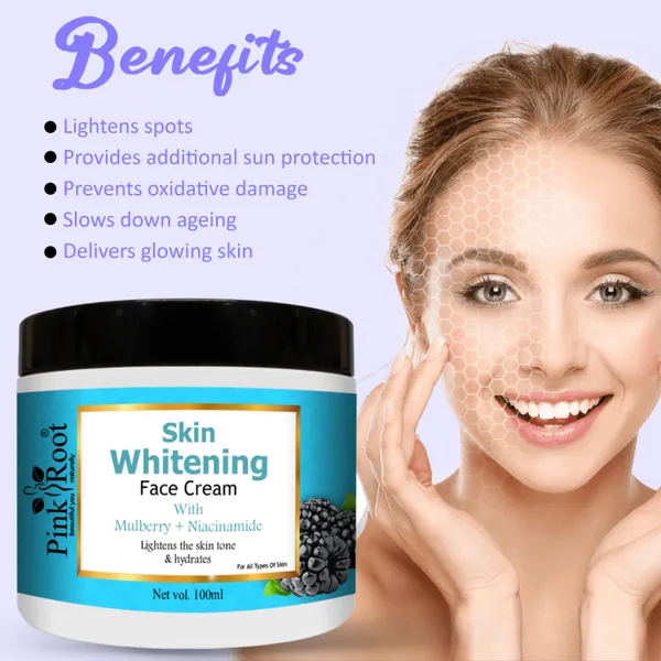 Pink_Root_Skin_Whitening_Cream_With_Niacinamide_Mulberry_100g_Removes_Tan_Lightens_Nourishes_Skin