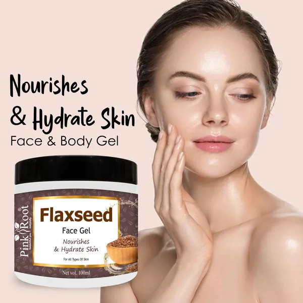 Pink_Root_Flaxseed_Face_Gel_Reduce_Fine_Lines_Skin_Brightening_Whitening_Removes_Tan_100_Ml