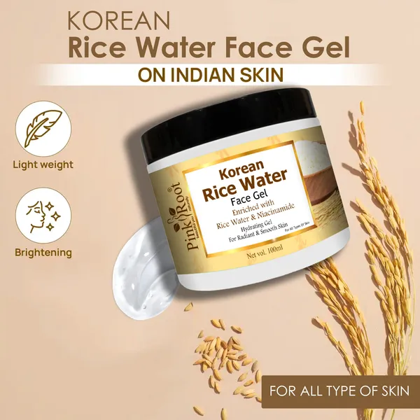 Pink_Root_Rice_Water_Face_Gel_100ml_Removes_Excess_Oil_Glass_Looking_Skin_Acne_Controls