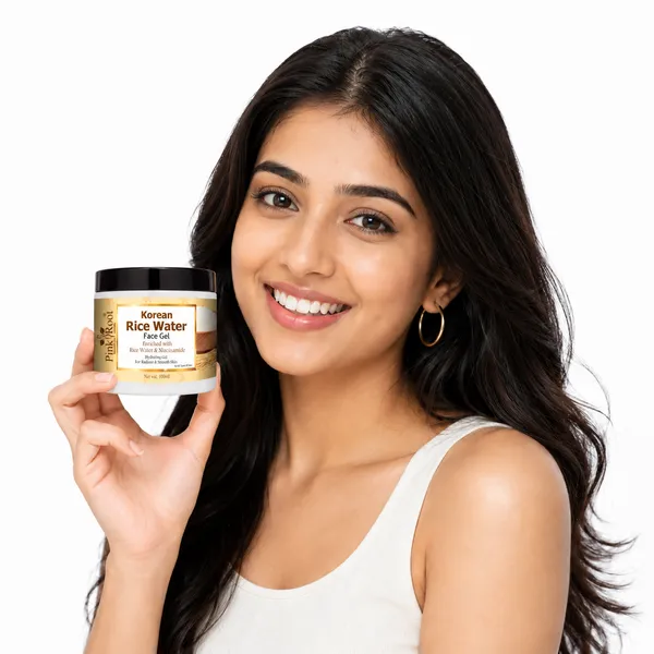 Pink_Root_Rice_Water_Face_Gel_100ml_Removes_Excess_Oil_Glass_Looking_Skin_Acne_Controls