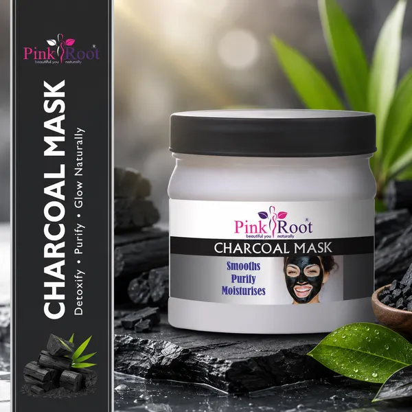 Pink_Root_Charcoal_Mask_Smooths_Purify_Moisturises_500_Ml_Face_Pack_For_Detan_Blackhead_Removal_Anti_Pollution_Face_Mask