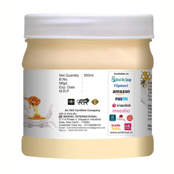 Pink_Root_Milk_Honey_Cold_Cream_500ml_For_Glowing_Moisturising_Skin_Enriched_With_Vitamin_E_Oil_Shea_Butter