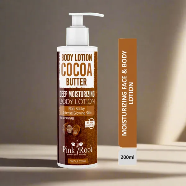 Pink_Root_Cocoa_Butter_Body_Lotion_200ml_Moisturization_Nourishment_Softening_Smoothening