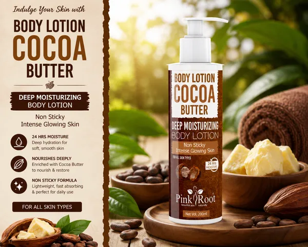 Pink_Root_Cocoa_Butter_Body_Lotion_200ml_Moisturization_Nourishment_Softening_Smoothening