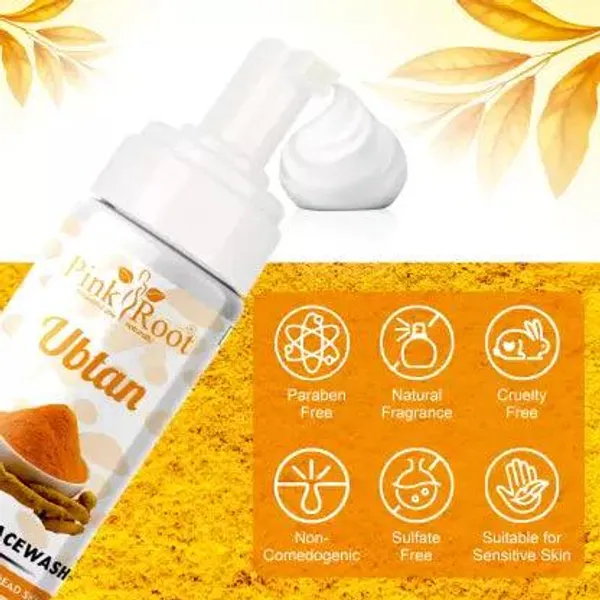 Pink_Root_Ubtan_Foaming_Face_Wash_150ml_Removes_Instant_Tan_Brightens_Skin