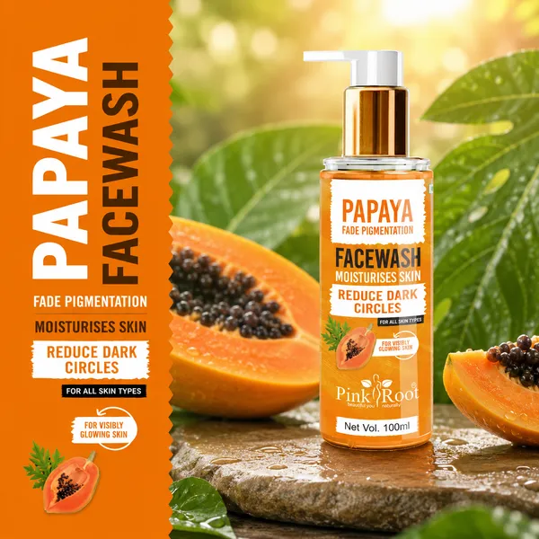 Pink_Root_Papaya_Tan_Removal_Face_Wash_100ml_Face_Wash_With_Vitamin_C_Papaya_And_Lemon_For_Dark_Spot_Reduction_And_Clear_Skin_Face_Wash