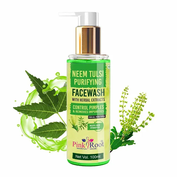 Pink_Root_Neem_Tulsi_Skin_Purifying_Face_Wash_100ml_For_Anti_Acne_Pimple_Control_Oil_Control