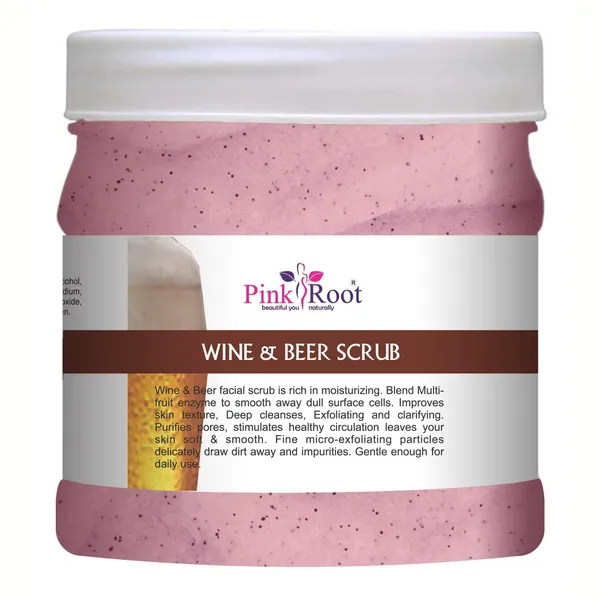 Pink_Root_Wine_Beer_Scrub_500ml_For_Dead_Skin_Cells_Removal_Removing_Blackheads_And_Revitalises_Healthy_Skin