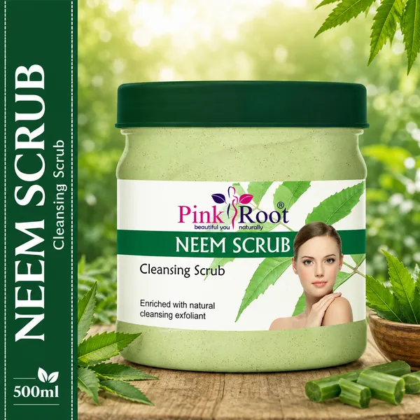 Pink_Root_Neem_Face_Body_Scrub_Cleansing_Dirt_Acne_Control_Enriched_With_Natural_Neem_Extract_500_Ml