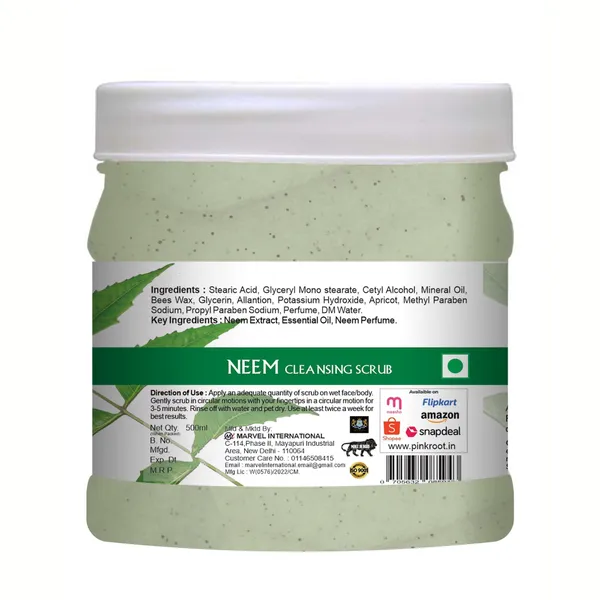 Pink_Root_Neem_Face_Body_Scrub_Cleansing_Dirt_Acne_Control_Enriched_With_Natural_Neem_Extract_500_Ml