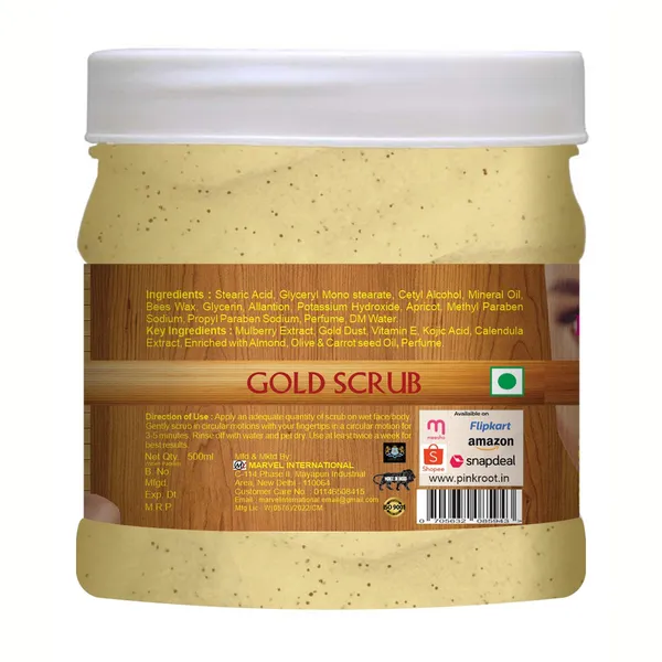Pink_Root_Gold_Scrub_Enriched_With_Orange_Peel_Gold_Dust_500_Ml_Removes_Blackhead_Anti_Ageing_Anti_Pimple_Gold_Radiance_Skin
