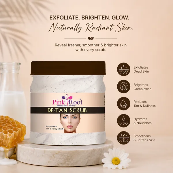 Pink_Root_Detan_Scrub_Enriched_With_Clove_Oil_500_Ml_Helps_In_Tan_Removal_Blackheads_And_Dirt_Free_Skin