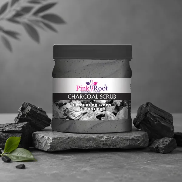 Pink_Root_Charcoal_Scrub_Exfoliating_Deep_Cleansing_Face_Body_Scrub_For_Oily_Skin_Normal_Skin_With_Charcoal_Walnut_For_De_Tan_500ml