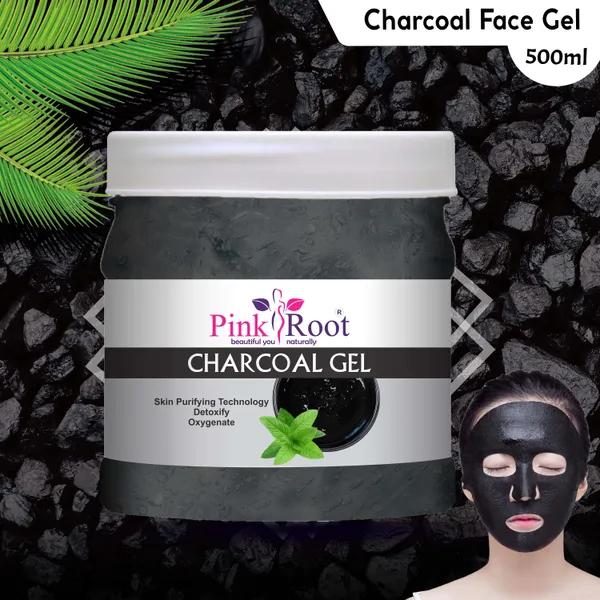 Pink_Root_Charcoal_Skin_Purifying_Gel_500ml_For_Oil_Control_Tan_Removal
