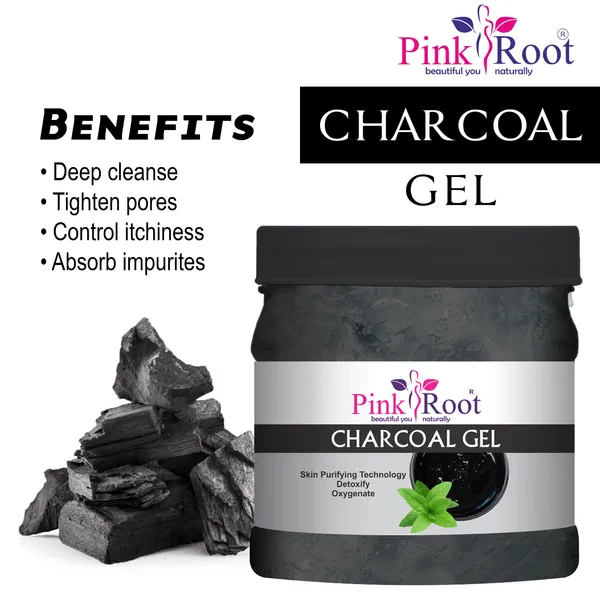 Pink_Root_Charcoal_Skin_Purifying_Gel_500ml_For_Oil_Control_Tan_Removal