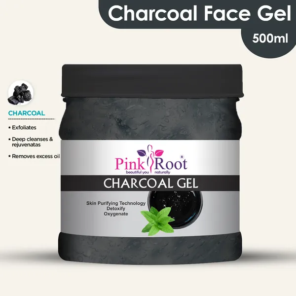 Pink_Root_Charcoal_Skin_Purifying_Gel_500ml_For_Oil_Control_Tan_Removal
