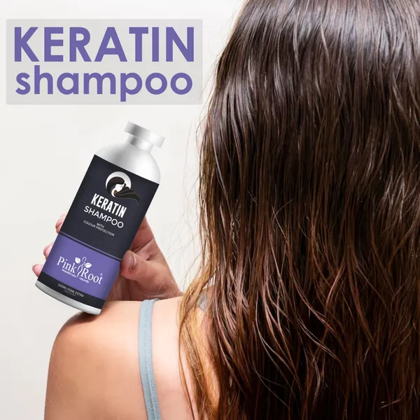 Pink_Root_Keratin_Hair_Shampoo_250_Ml_For_Smoothening_Of_Hairs_And_Volume_Enhancement