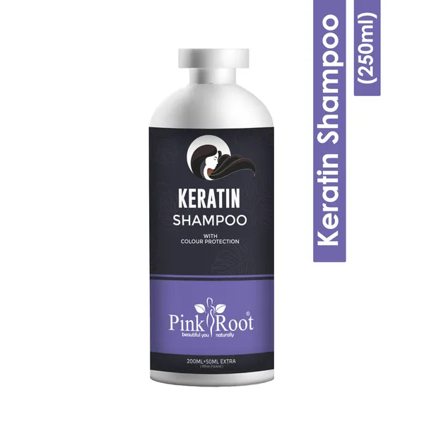 Pink_Root_Keratin_Hair_Shampoo_250_Ml_For_Smoothening_Of_Hairs_And_Volume_Enhancement