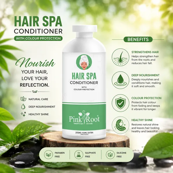 Pink_Root_Hair_Spa_Conditioner_250_Ml_For_Soft_Shinning_Hair_Long_Health_Hairs