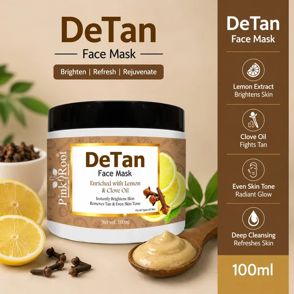Pink_Root_Detan_Face_Mask_100gm_Tan_Removal_Skin_Lightening_Mask_Depigmentation_Oil_Control_Acne_Fairness_Ubtan_Glow_Face_Pack_Skin_Brightening_Face_Pack_Used_By_All_Types_Of_Skin