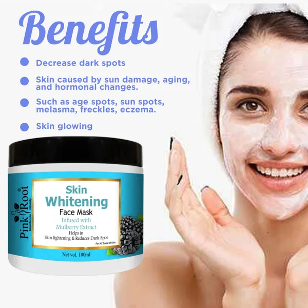 Pink_Root_Skin_Whitening_Face_Mask_100ml_Mulberry_Niacinamide_Tan_Removal_Skin_Brightening