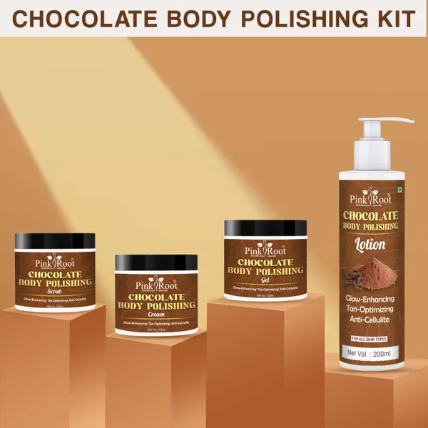 Pink_Root_Chocolate_Body_Polishing_Kit_Instant_Date_Ready_Glow_Dead_Skin_Cell_Removal_Deep_Moisturizing_Body_Scrub_Body_Gel_Body_Lotion_Body_Mask_Deep_Skin_Hydration_Kit_Unisex