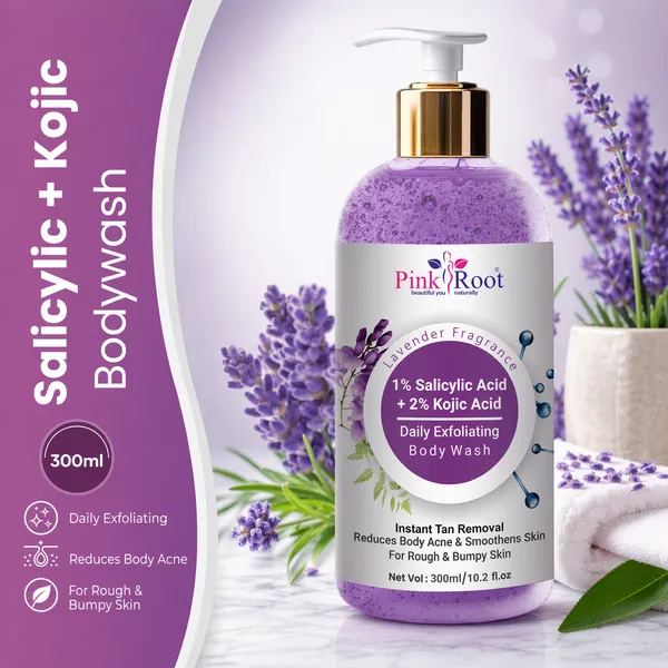 Pink_Root_Salicylic_Acid_Body_Wash_Body_Acne_Dark_Spots_Strawberry_Skin_Treatment_Kojic_Acid_Shower_Gel_300ml