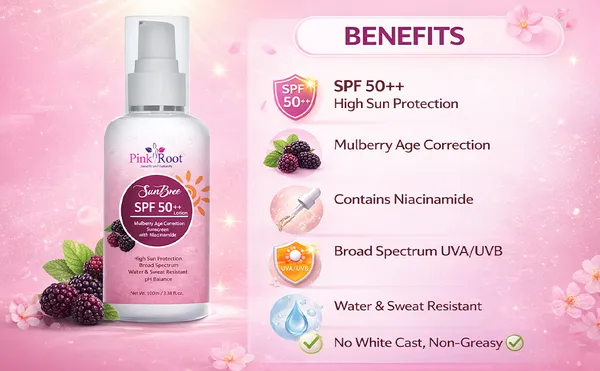 Pink_Root_Mulberry_Sunscreen_Spf_50_Pa_No_White_Cast_100ml