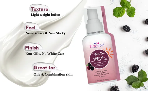 Pink_Root_Mulberry_Sunscreen_Spf_50_Pa_No_White_Cast_100ml