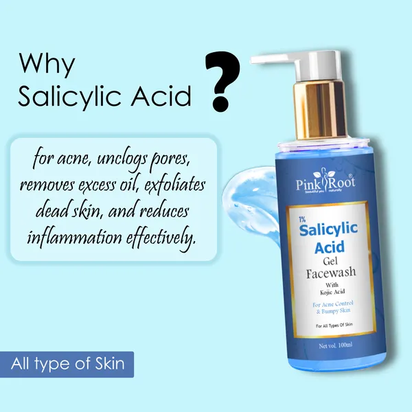 1_Salicylic_Acid_Face_Wash_With_Kojic_Acid_100_Ml_Pink_Root_Reduces_Dark_Spots_Pigmentation_Blemishes_Cleanses_Brightens_Skin_Non_Drying_Formula