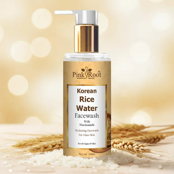Pink_Root_Rice_Water_Face_Wash_100ml_Niacinamide_Cleanser_For_Glass_Skin_Brightening_Oil_Control